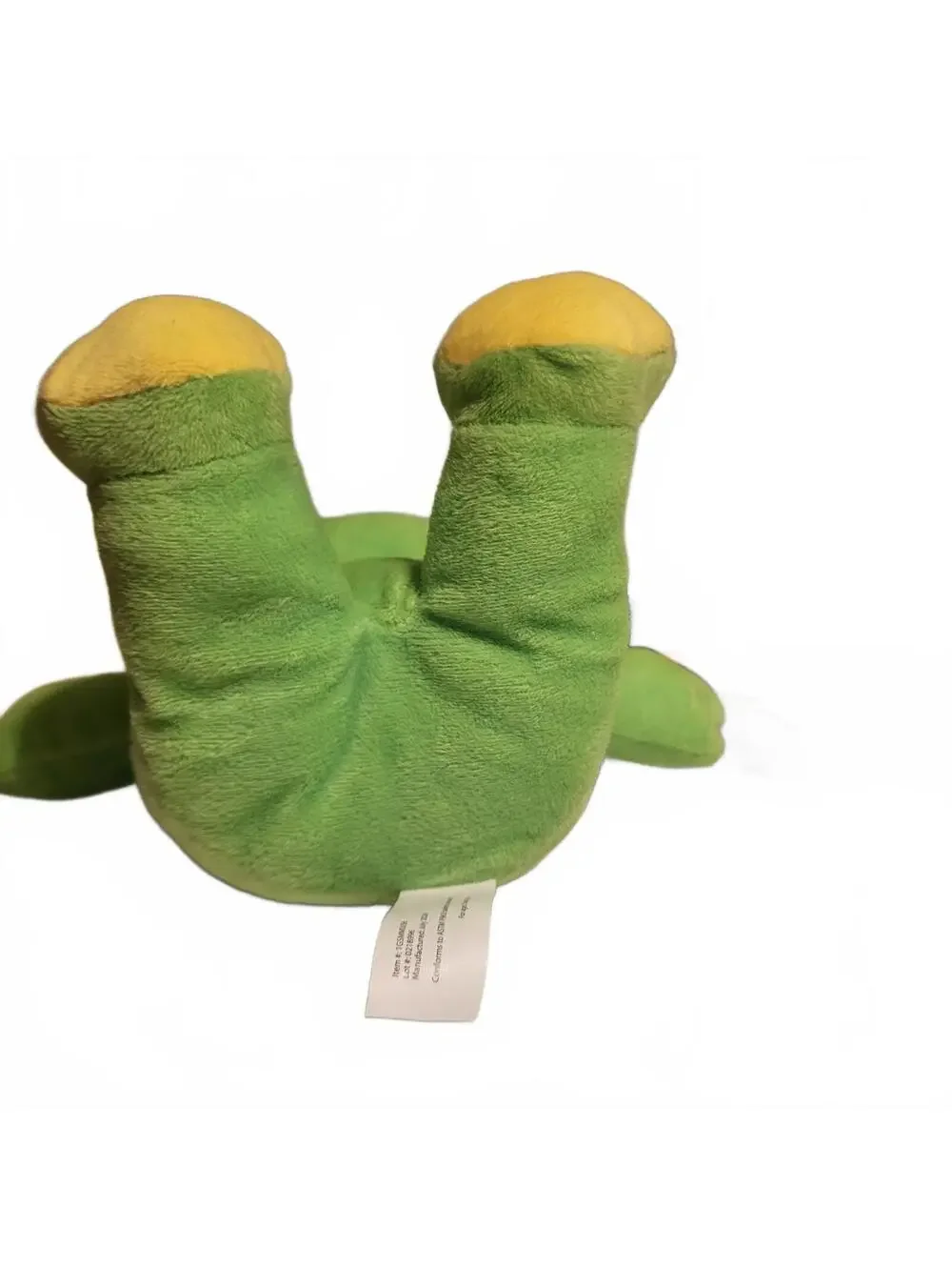 Green and Yellow Plush Frog Stuffed Animal by A&A Global Industries